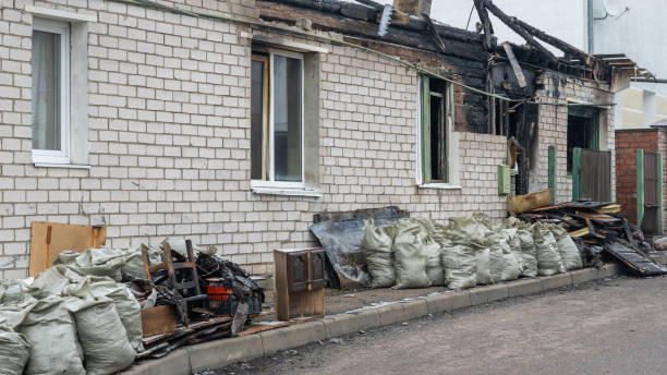 Professional Soot Cleanup technician working in Osseo, WI